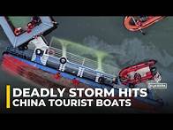 Video thumbnail for Tourist boats capsize in sudden storm in southwest China, leaving 9 dead and 1 missing