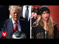 Video thumbnail for Trump taunts Taylor Swift over Chiefs Super Bowl loss during Philadelphia Eagles visit