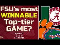 Video thumbnail for FSU Football & the most WINNABLE 'Big' Game of 2025? | Florida State Football | Seminole Headlines