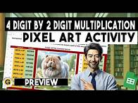 Video thumbnail for Long Multiplication 4 Digit By 2 Digit Numbers (Dogs Theme) Practice Worksheet | Gamified EduTech