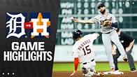 Video thumbnail for Tigers vs. Astros Highlights