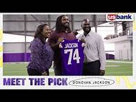 Video thumbnail for Meet The Pick: Donovan Jackson's First Day in Minnesota After Being Selected in 2025 NFL Draft