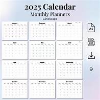 Video thumbnail for 2025 Printable Monthly Calendar, Horizontal Layout | 12Month Calendar | Monthly Planner | Minimalist Calendar 2025 | Wall Calendar | Digital