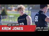 Video thumbnail for Ohio State DE target Krew Jones discusses visiting OSU, picking up an offer