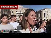 Video thumbnail for 'We've got it!': Vatican crowd reacts to white smoke signaling new pope