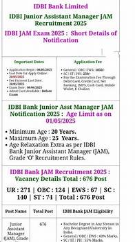 Video thumbnail for IDBI Bank Junior Assistant Manager JAM Grade O Recruitment 2025 Apply Online for 676 Post: #shorts