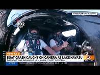 Video thumbnail for SEE IT! Speedboat goes airborne in full 360 flip, crashing into Lake Havasu
