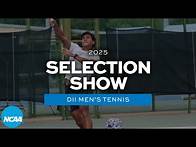 Video thumbnail for 2025 NCAA DII men's tennis bracket selection show