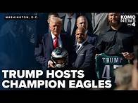 Video thumbnail for Jalen Hurts skips Eagles visit with President Donald Trump at the White House