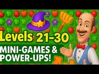 Video thumbnail for Gardenscapes Level 21-30 | Mini Games | Tips & Tricks #gardenscapes #puzzlegame #mobilegames