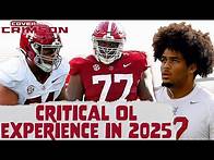 Video thumbnail for LOADED!!! Alabama’s Offensive Line Features PREMIER NFL Talent | Crimson Tide Football News