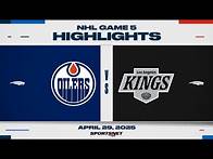 Video thumbnail for NHL Game 5 Highlights | Oilers vs. Kings - April 29, 2025