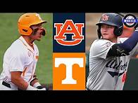 Video thumbnail for #12 Auburn vs #10 Tennessee (G2: Part 1) | 2025 College Baseball Highlights