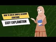 Video thumbnail for How to Solve Simple Algebra Equations | Easy Explanation