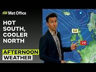 Video thumbnail for 01/05/2025 – Largely sunny, isolated showers - Afternoon Weather Forecast UK – Met Office Weather