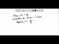 Video thumbnail for Estimate the moment of inertia of a bicycle wheel 66 cm in diameter. The rim and tire have a combin…