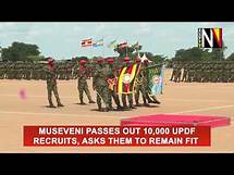 Video thumbnail for Museveni passes out 10,000 UPDF recruits, asks them to remain fit