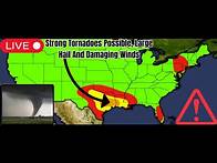 Video thumbnail for Live Coverage: Tornado Outbreak Possible Today Across Texas and Louisiana