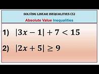 Video thumbnail for How to Solve Absolute Value Inequalities (Step by Step) - Part 5