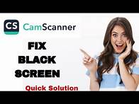 Video thumbnail for How To Fix And Solve Black Screen On CamScanner App | Easy Fix