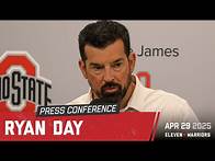 Video thumbnail for Ryan Day discusses addition of Beau Atkinson, DT depth, QB competition, spring evaluations and more