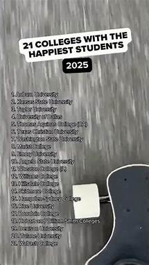 Video thumbnail for 21 Colleges with the Happiest Students in 2025