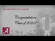 Video thumbnail for 2025 Spring Commencement - College of Nursing, CHS, CHES | The University of Alabama
