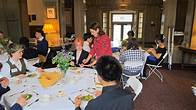 Video thumbnail for Academy of Holy Angels on Instagram: "Principal Foley recently concluded her annual business lunch etiquette sessions with the senior class. From proper table manners to professional conversation tips, our STARS are gaining valuable skills as they prepare for life beyond AHA, one fork at a time."