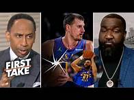 Video thumbnail for Stephen A. & Perkins react Nuggets DESTROY Clippers 120-101 in Game 7 to advance to West Semifinals