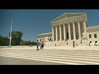 Video thumbnail for Supreme Court blocks, for now, new deportations under 18th-century wartime law