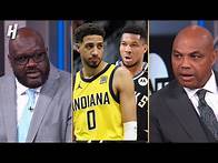Video thumbnail for Inside the NBA REACTS to Pacers vs Bucks Game 4 Highlights