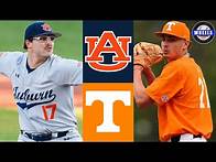 Video thumbnail for #10 Auburn vs #12 Tennessee (Doubleheader G1) | 2025 College Baseball Highlights