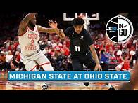 Video thumbnail for Michigan State at Ohio State | Jan. 3, 2025 | B1G Basketball in 60
