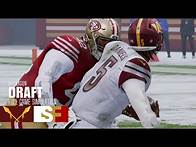 Video thumbnail for Commanders vs. 49ers | Madden NFL 25 Simulation