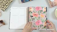 Video thumbnail for 2025 Planner Weekly and Monthly, 2025-2026 Planner Spiral Bound Hard Cover Planner with Stickers & Gift Box, Jan 2025–Jun 2026, 18 Month Large Daily Planner, Tabs