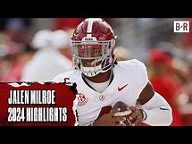 Video thumbnail for Faster QB Than Lamar Jackson? | Jalen Milroe 2024 Alabama Highlights