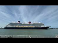 Video thumbnail for Disney Wish Cruise Sail Away | Port Canaveral | April 21st 2025
