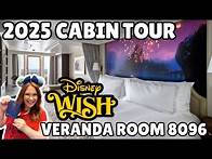 Video thumbnail for Disney Wish Cabin Tour: Room 8096 Review 2025!