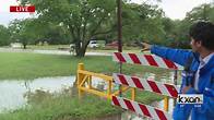 Video thumbnail for "Gushing" flash flood water closes Cedar Park roadways