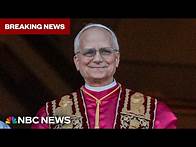 Video thumbnail for American Cardinal Robert Prevost is named as new pope