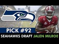 Video thumbnail for Jalen Milroe Selected By The Seattle Seahawks With Pick #92 In Round 3 Of The 2025 NFL Draft