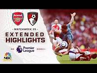 Video thumbnail for Arsenal v. Bournemouth | PREMIER LEAGUE HIGHLIGHTS | 5/3/2025 | NBC Sports