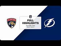 Video thumbnail for NHL Playoff Highlights | Panthers vs. Lightning | April 30, 2025