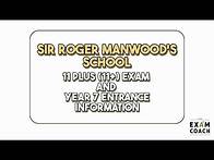 Video thumbnail for Sir Roger Manwood's School 11+ (11 Plus) Exam Information and Admissions For Year 7 Entry