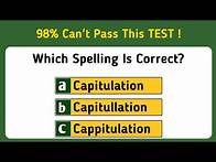 Video thumbnail for Correct Spelling Game – Only Experts Pass!