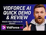 Video thumbnail for VidForce AI Quick DEMO & Review | Complete Working Explained