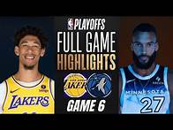Video thumbnail for TIMBERWOLVES VS LAKERS I FULL GAME 6 Highlights I May 2, 2025 I NBA Playoffs Game 6 NBA 2K25