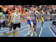 Video thumbnail for Team USA’s Josh Hoey captures 800m gold at World Indoor Championships | NBC Sports