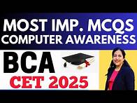 Video thumbnail for MCQ Marathon Final Shot | Most Important MCQs Computer Awareness | IPU CET BCA Entrance Exam 2025