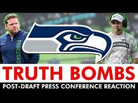 Video thumbnail for TRUTH BOMBS: Mike Macdonald & John Schnedier Sound Off After Seattle Seahawks’ 2025 NFL Draft